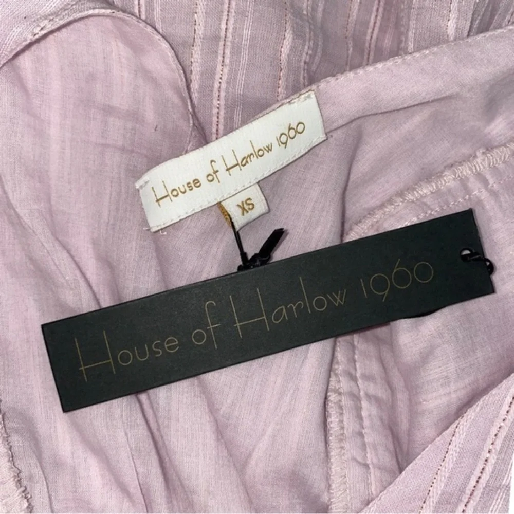 NWT House of Harlow 1960 Lavender Shimmer Ruffle Dress Size XS - Picture 8 of 10